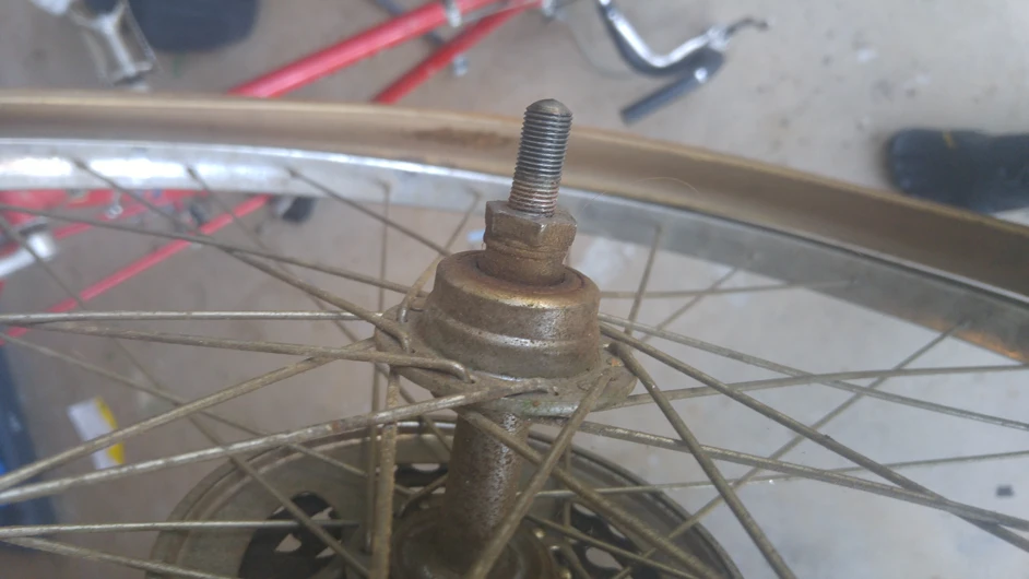 1980 Schwinn Traveler wheel hub, axles, etc.